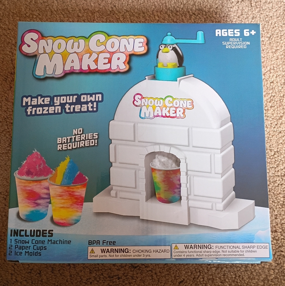 Snow Cone Maker for Kids - White
